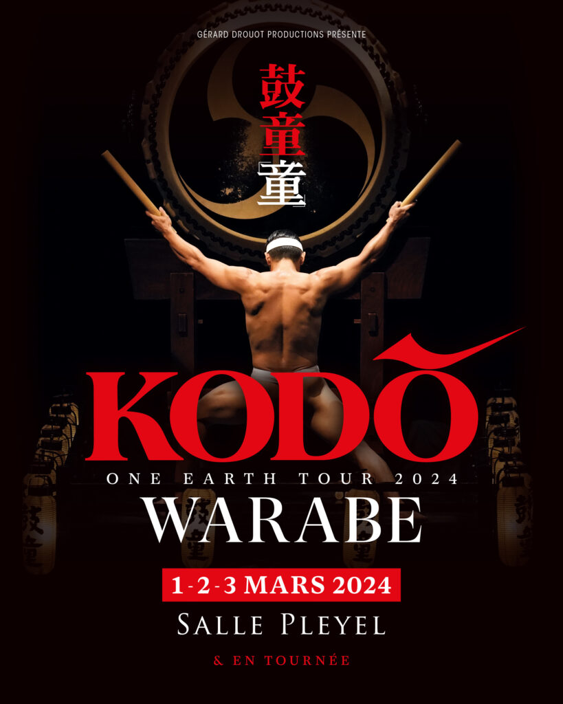 KODO One earth tour 2024 Warabe en concert à Paris Salle Pleyel