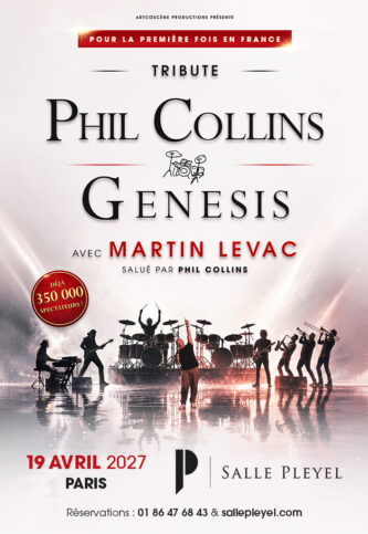 Affiche Phil Collins Genesis en concert à Salle Pleyel