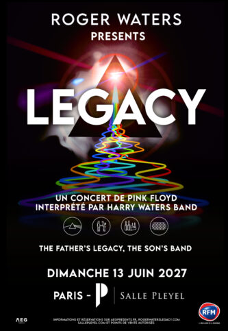 Affiche Roger Waters Presents Legacy en concert à la Salle Pleyel